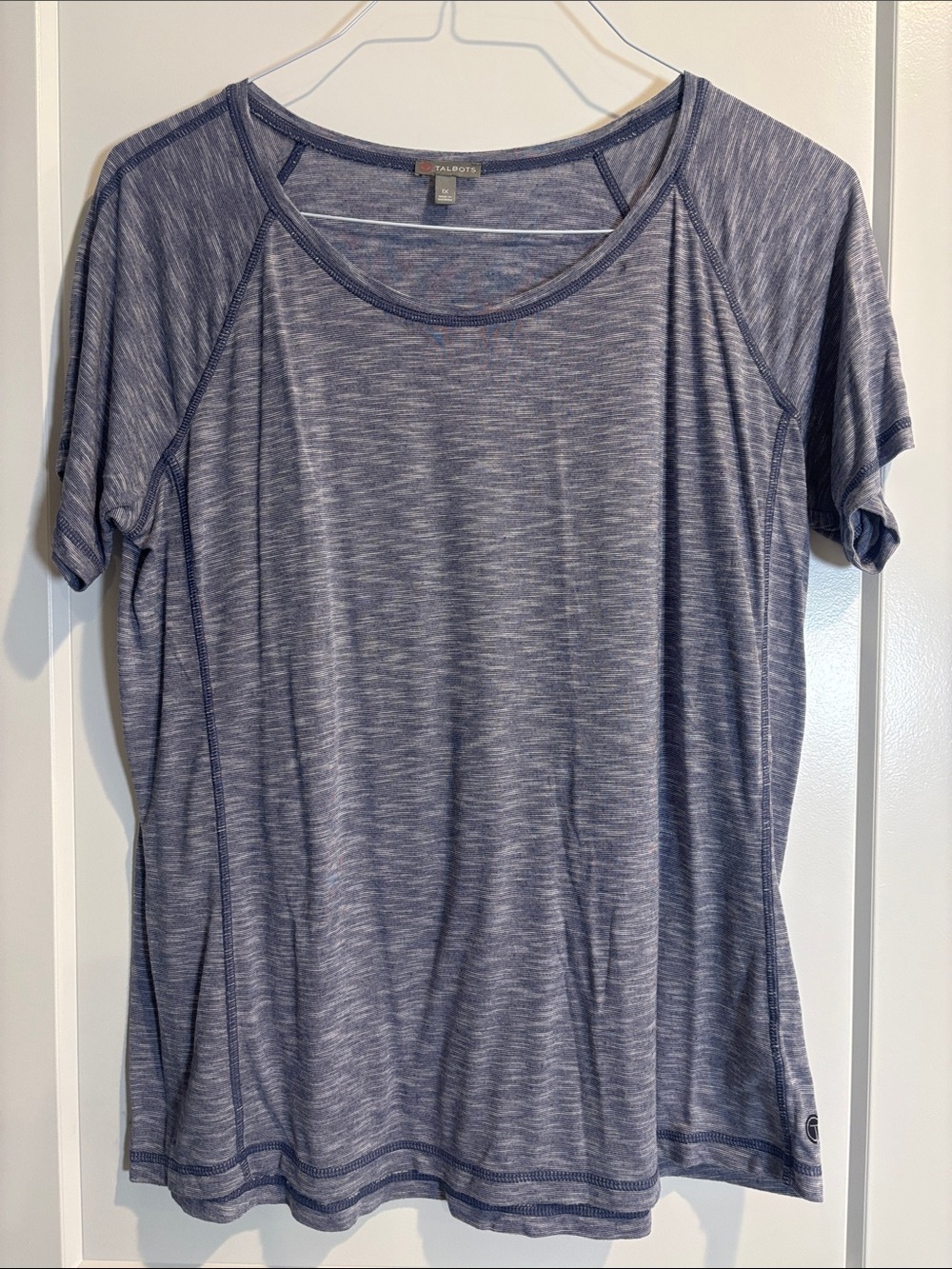 Talbots Women’s Short Sleeve Workout Shirt 1X